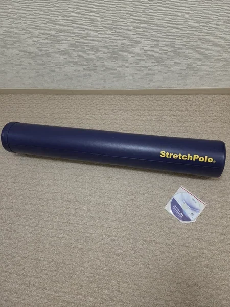 使い込まれたストレッチポール。毎日の相棒です
