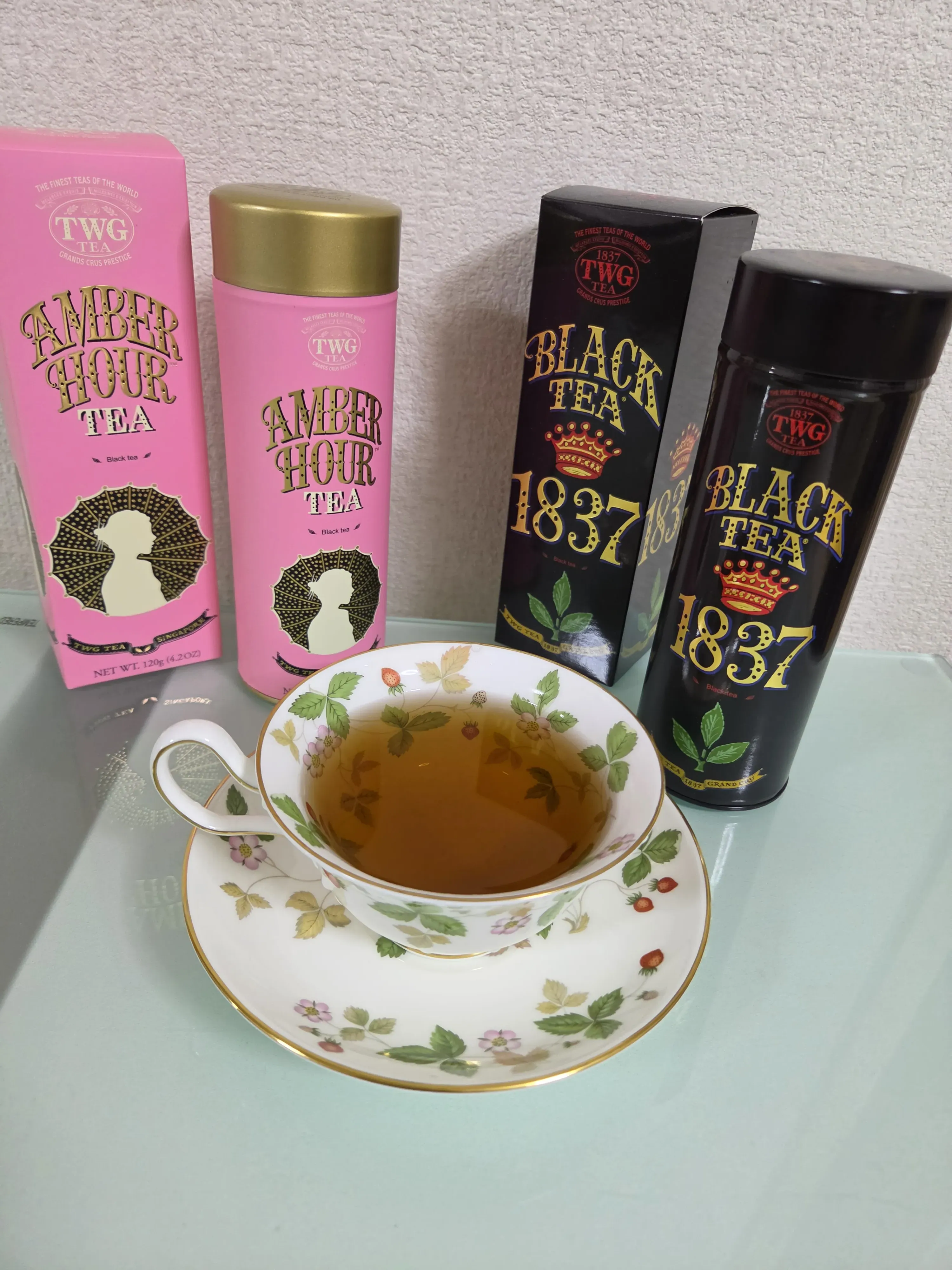 我が家のTWGコレクション。1837 Black Tea とAMBER HOUR TEA