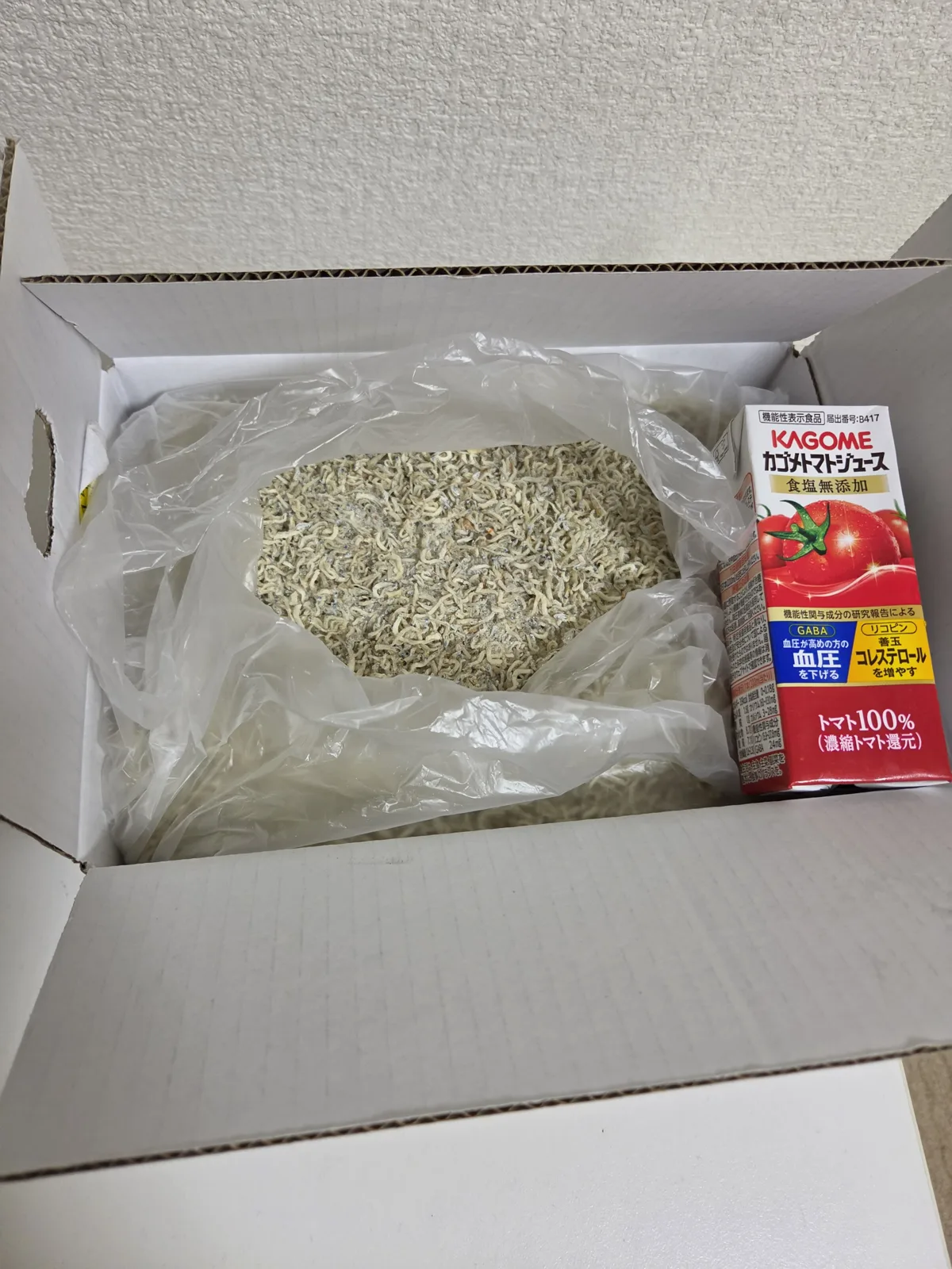 ネット通販で届いた大容量のちりめんじゃこ